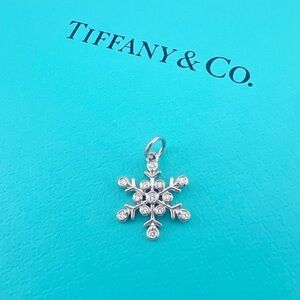 ❄️ Tiffany & Co. Platinum Diamond Snowflake Charm